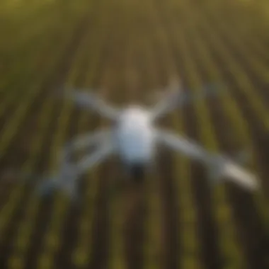 Drone technology used in agriculture for crop monitoring