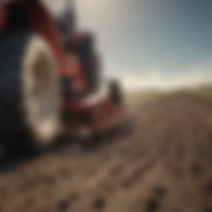 Close-up of Agway rototiller technology integration