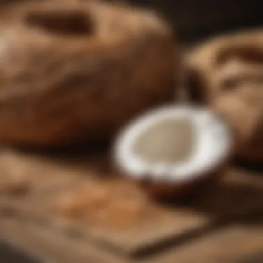Products from Coconut Husk Fiber Collection of products made from coconut husk fiber, including mats and ropes
