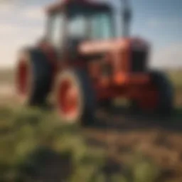 Evaluating the condition of used farm machinery in a field