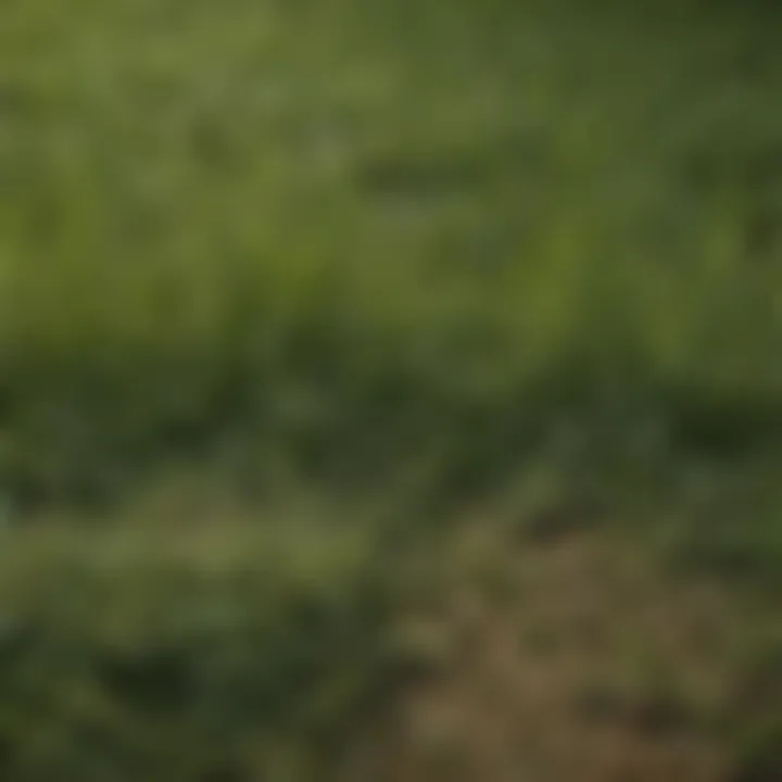 Close-up of Bermuda grass seed blanket showing texture and composition