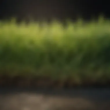 Comparison of grass types illustrating growth patterns and maintenance needs