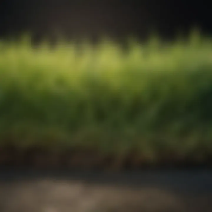 Comparison of grass types illustrating growth patterns and maintenance needs