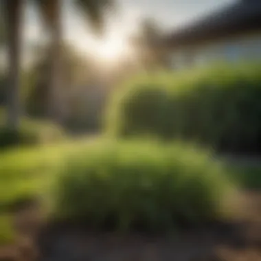 St. Augustine Grass in Tampa A healthy St. Augustine grass lawn thriving in Tampa's climate