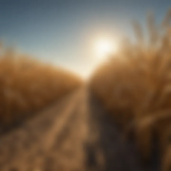 Harvest season in Better Built Grainfield with golden crops