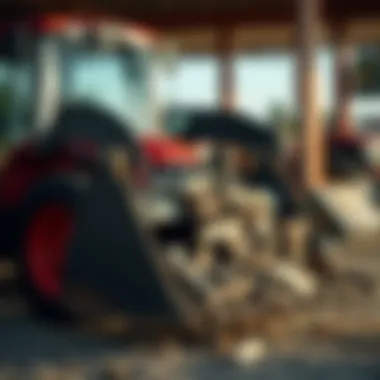 Material Composition of Branson Tractor Bucket Branson tractor bucket showcasing material composition
