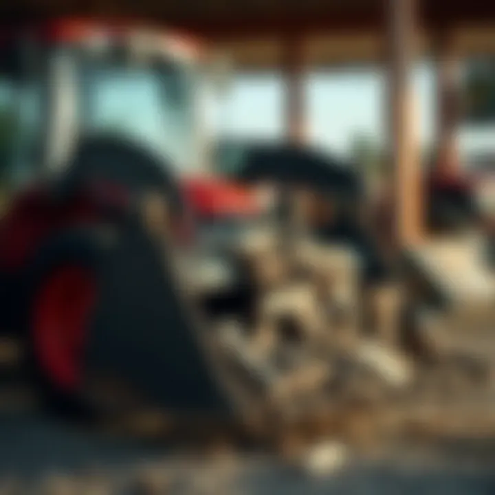 Material Composition of Branson Tractor Bucket Branson tractor bucket showcasing material composition