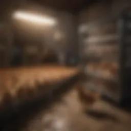 Brooding setup with heating equipment