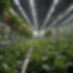 Innovative hydroponic system showcasing advanced technology