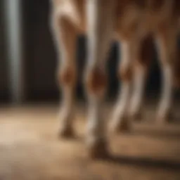 A variety of calf pullers displayed on a wooden surface