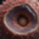 Microscopic view of a carcinogenic tumor showcasing cellular anomalies.