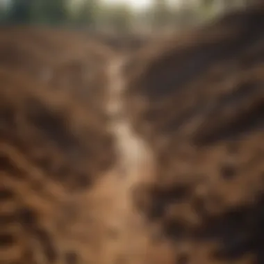 Vast agricultural land showcasing soil erosion