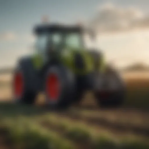 Advanced agricultural machinery utilizing CLAAS telematics for efficient operations