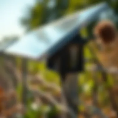 Close-up of solar technology