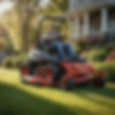 Commercial Applications of Tow Behind Mowers Tow behind mower attachment used in commercial landscaping