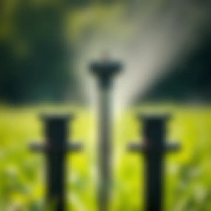 Comparison of various T post sprinkler head types and specifications