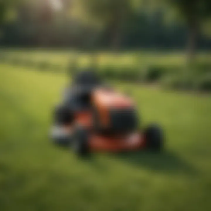 Comparison chart of diesel lawnmowers vs. electric and gas models