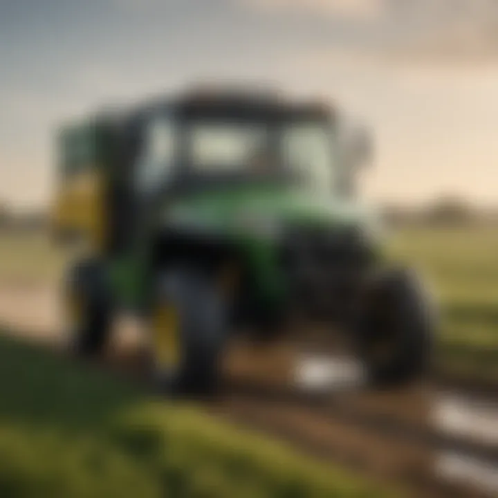 A John Deere HPX Utility Vehicle on a farm