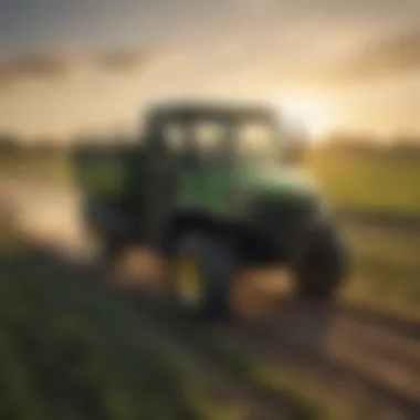 A John Deere HPX Utility Vehicle navigating a field