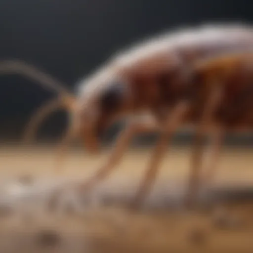 Life cycle of fleas