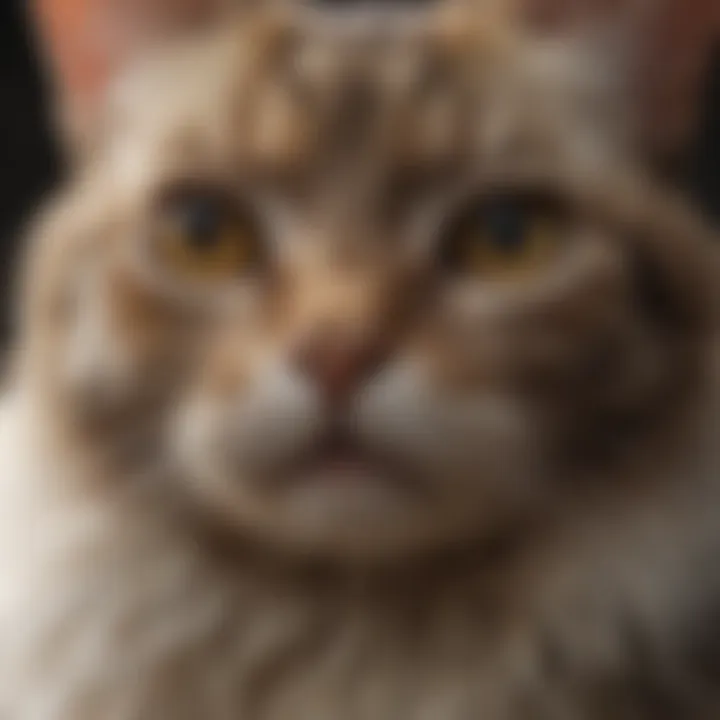 Tick on a cat