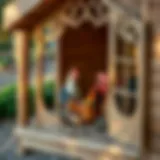 Elegant chicken nesting coop design showcasing functionality and aesthetics