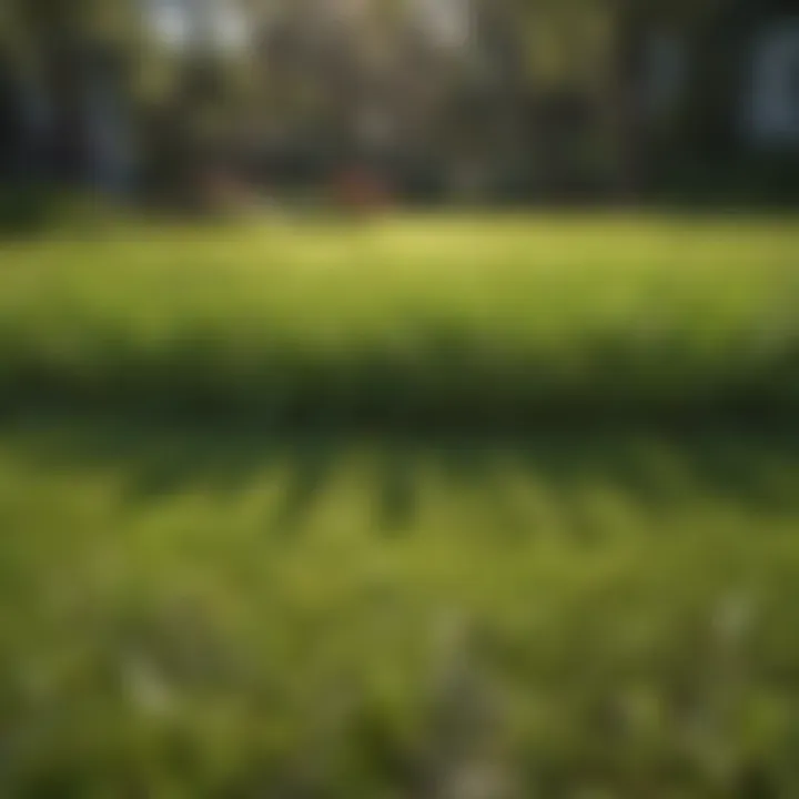 Vibrant St. Augustine grass lawn under Texas sun