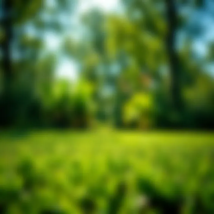 A beautifully maintained lawn demonstrating the effectiveness of sustainable lawn care