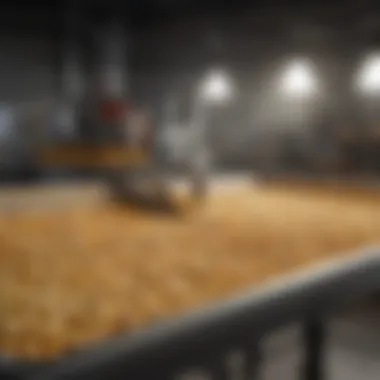 Ergonomic Features of Sifting Tables Illustration of the ergonomic design features of popcorn sifting tables