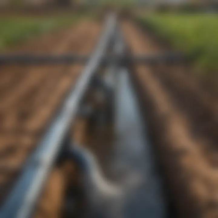 Water distribution system utilizing 4 inch poly pipe