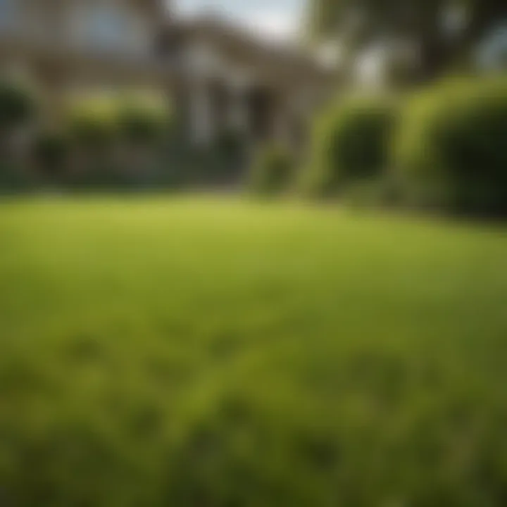 A vibrant green lawn after sod installation showcasing its lushness.