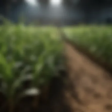 Crops Flourishing with HPS LED Lighting Solutions Diverse crops thriving under HPS LED lighting