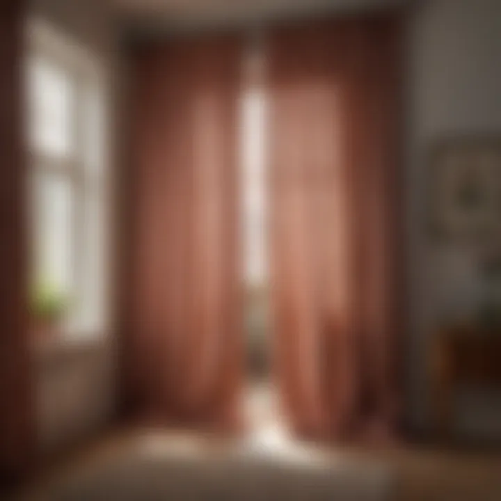 Innovative curtain design in a cozy bedroom setting
