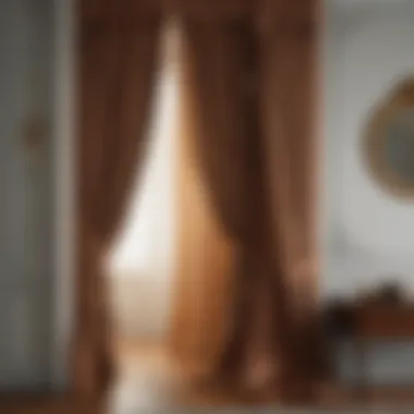 Historical representation of curtains in architectural design