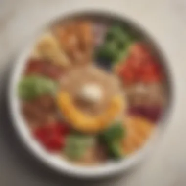 Balanced Nutrition on a Plate A balanced meal plate showcasing a variety of nutrient-dense foods.