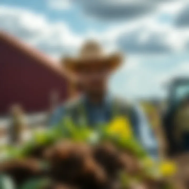 Visual representation of agricultural financing benefits