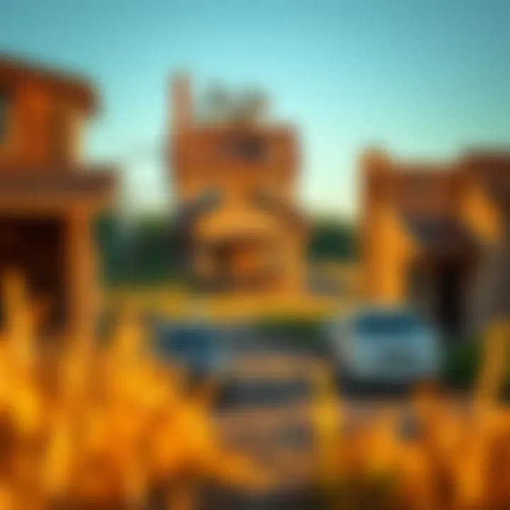 Illustration of rural housing development impact