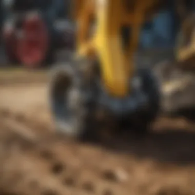 Innovative Cutting Mechanism of Compact Trencher Close-up view of the compact trencher's cutting mechanism