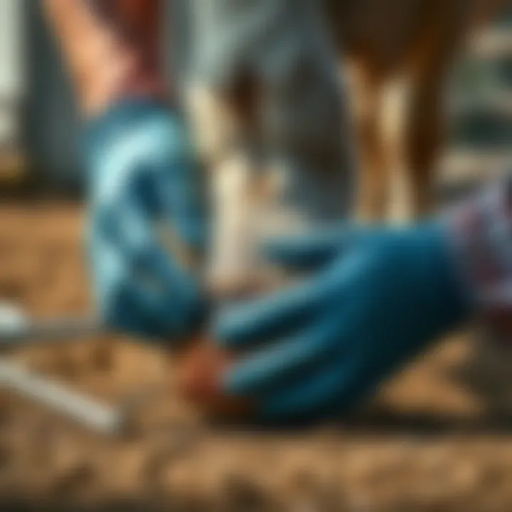 Cattle hoof care procedure