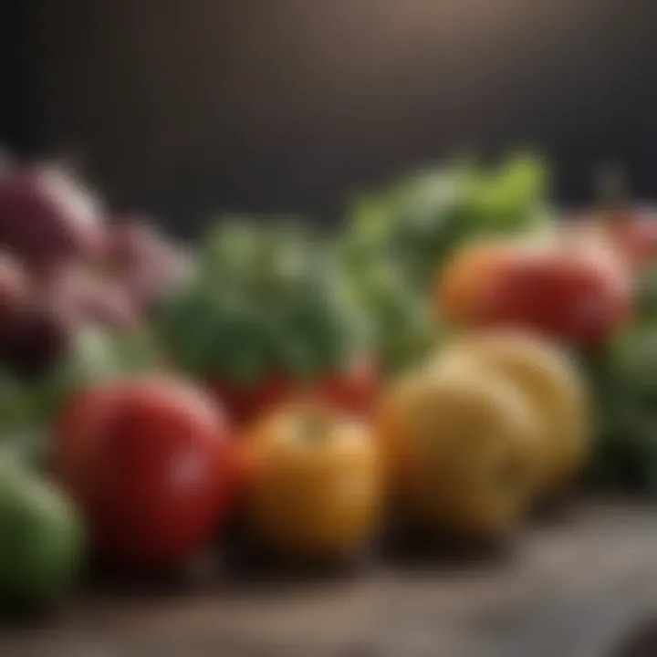 Close-up of fresh produce ready for donation