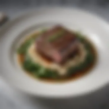 A beautifully plated dish featuring Eel River grass-fed beef, highlighting its culinary versatility.