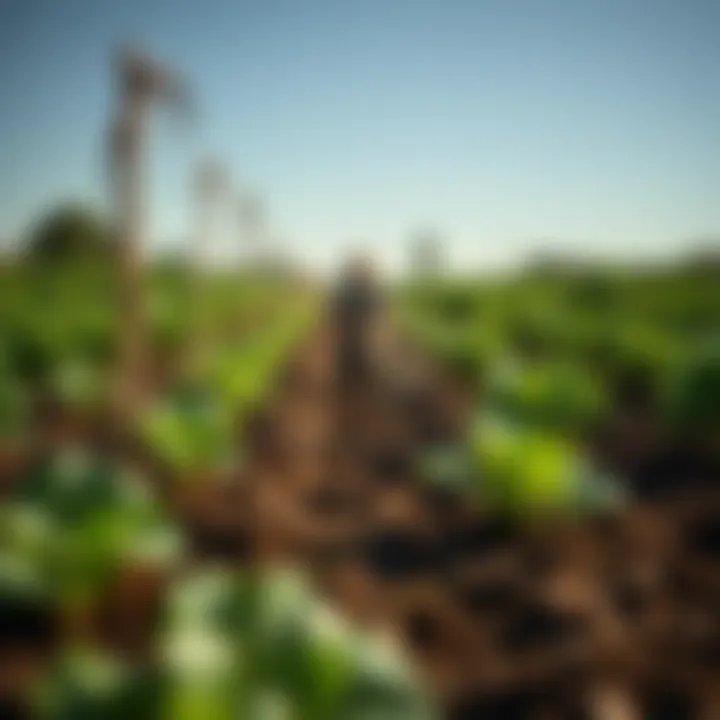 Applying Organic Insecticide Organic insecticide application in the field