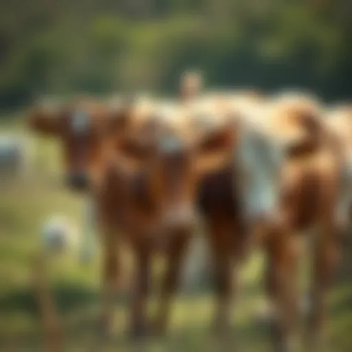 Cattle grazing in a fly-free environment