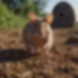 Rodent activity in agricultural fields