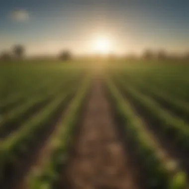 A field demonstrating enhanced crop productivity.