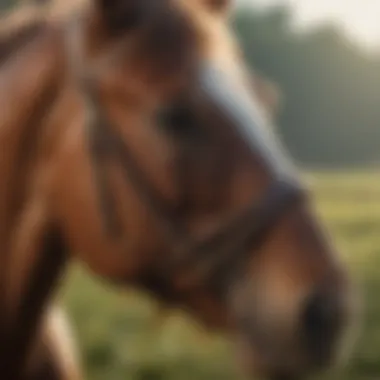 Illustration of allergic reactions in horses