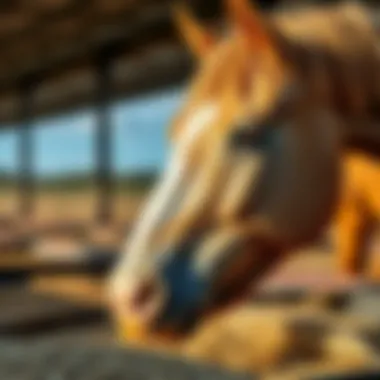 Enhancing Equine Diet with Wheat Germ Oil Equine feeding time with wheat germ oil drizzled on feed