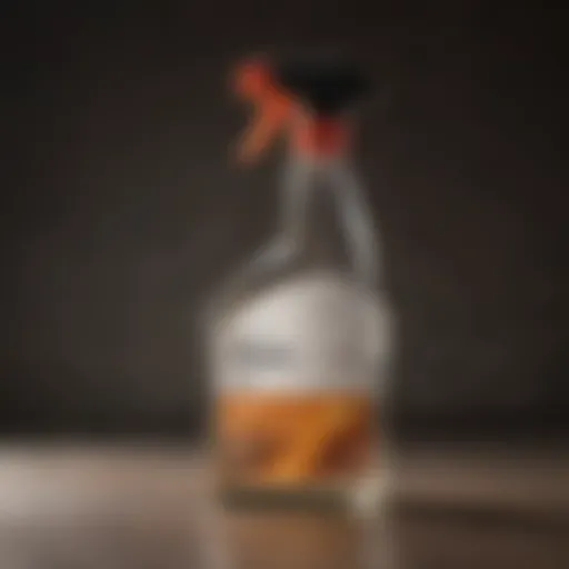Detailed view of EquiShield IBH Spray bottle showcasing its formulation.