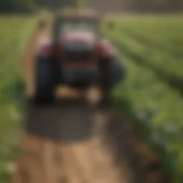 A field showcasing the effects of dicamba on crops