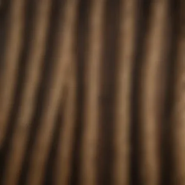 Different types of balebind twine displayed on a wooden surface